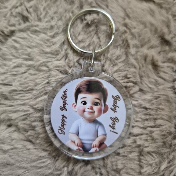 Round Keychain - Personalized - Image 3